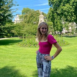 Bdg Newspaper Print Jeans (worn once)